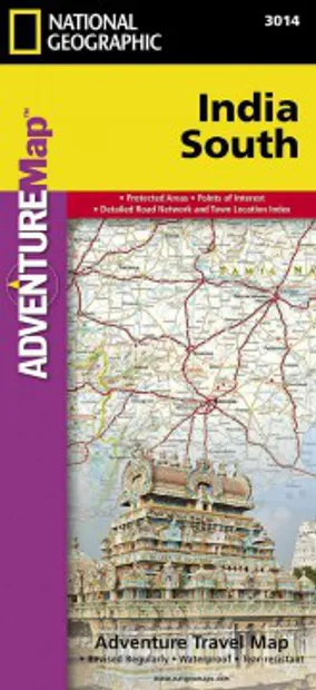 Wegenkaart - landkaart 3014 Adventure Map India South - Zuid | Nationa