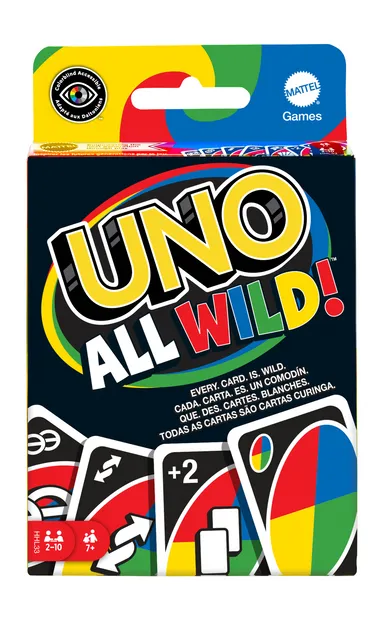UNO Wild met Keuzekaarten Kaartspel voor spelers vanaf 7 jaar