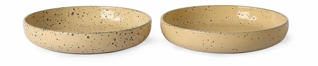 Gradient ceramics: deep plate peach (set of 2)