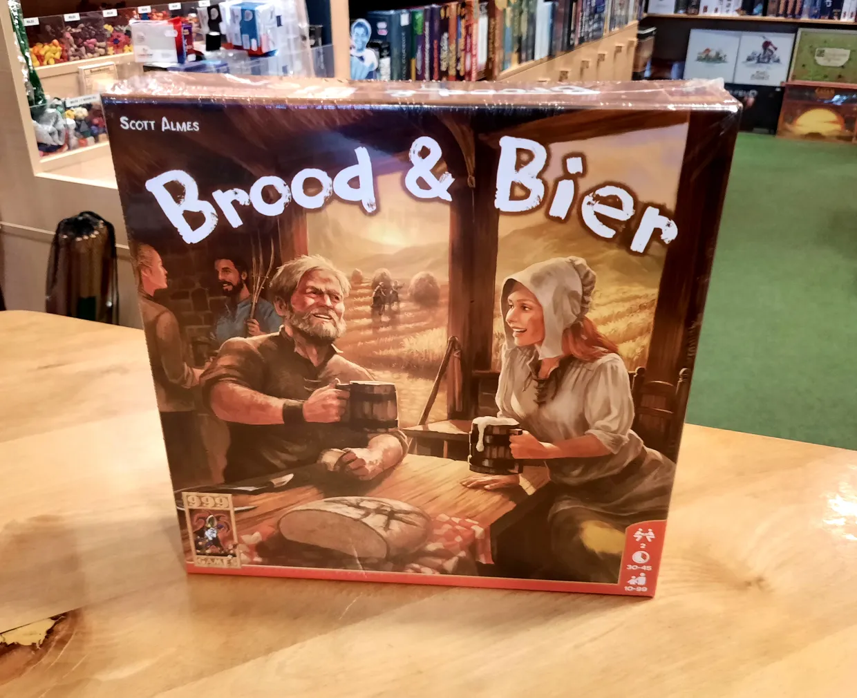 Nieuw in de winkel: het strategische 2 spelers-spel Brood & Bier van 999 Games