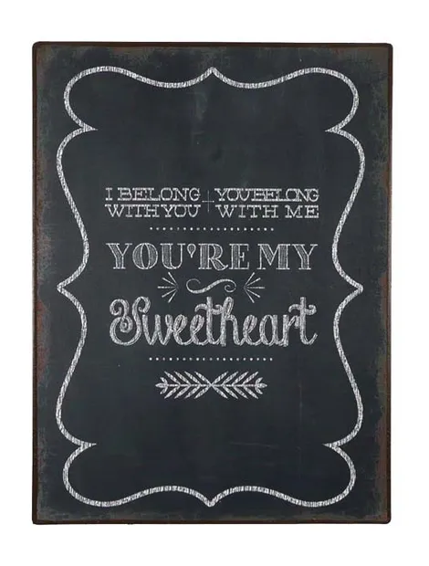 Tekstbord: "You're my sweetheart