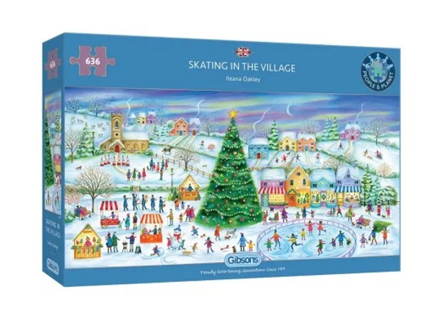Puzzel - Skating in the Village (636)
