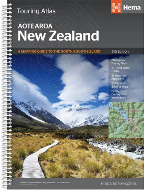 Wegenatlas Touring Atlas New Zealand - roadatlas - Nieuw Zeeland | Hem