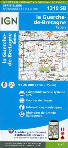 Wandelkaart - Topografische kaart 1319SB La Guerche-de-Bretagne – Reti