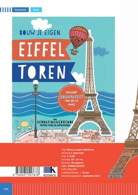 Kinderreisgids Wat & Hoe kids Kinderboek Bouw je eigen Eiffeltoren | K