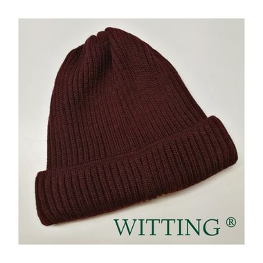 beanie merino wol muts bordeaux