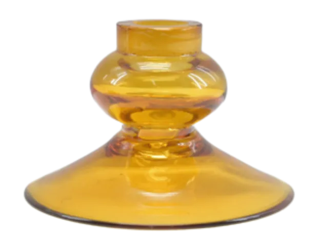 Candle holder small mustard