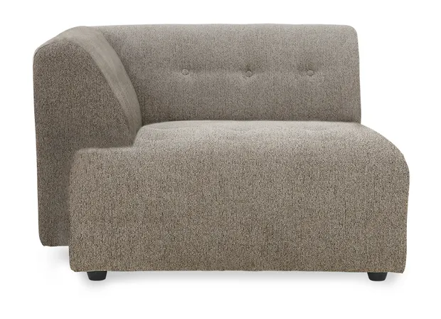 Vint couch: element left divan, sneak, beige