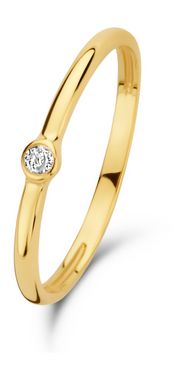 Rivoli Solene 14 karaat gouden stacking ring IBGR00020-58 (Maat: 58)