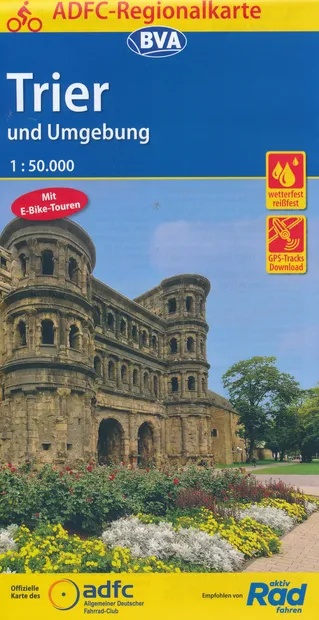 Fietskaart ADFC Regionalkarte Trier en omgeving | BVA