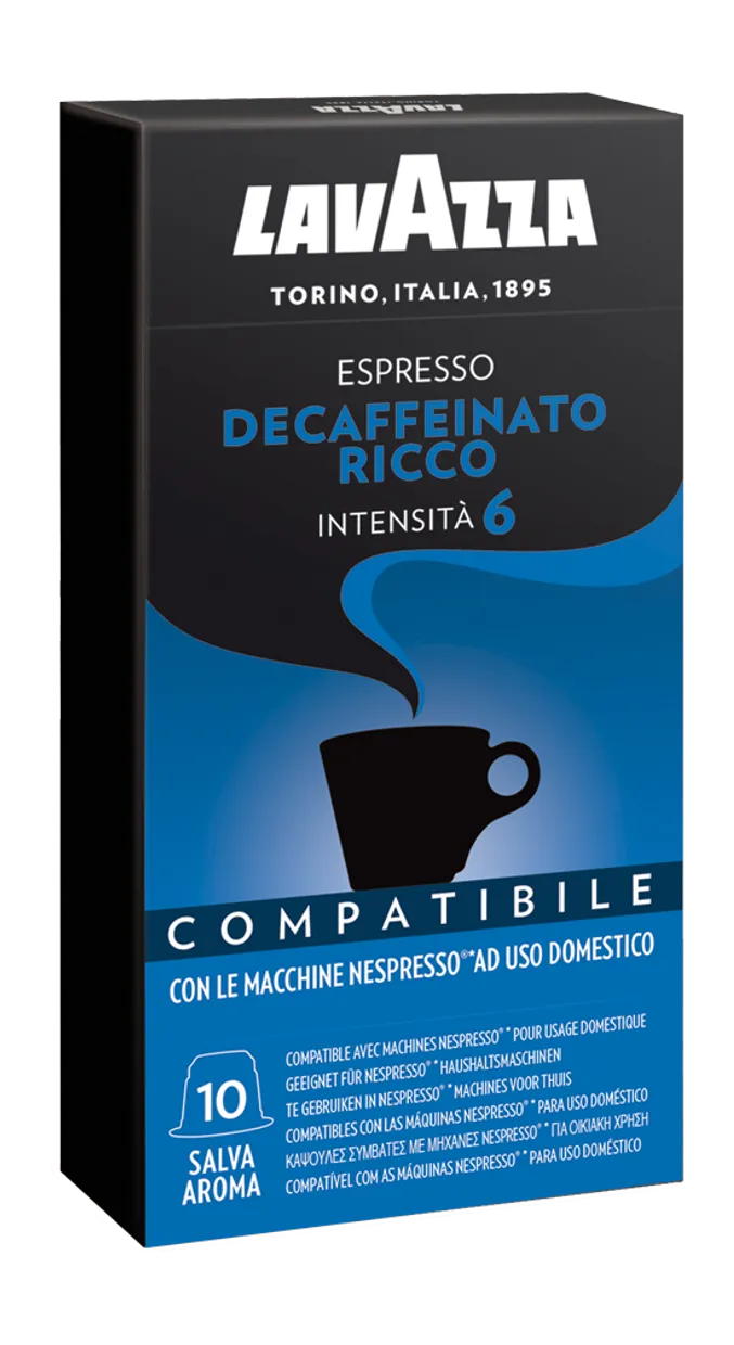 Nespresso Cups - Espresso Decaffeinato Ricco (intensa 6)