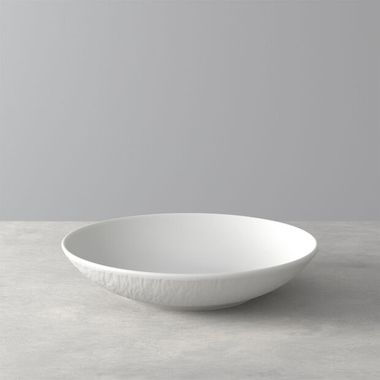 Diep bord/ schaal coupe Manufacture Rock blanc
