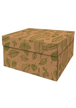 Storage Box Natural Leaves