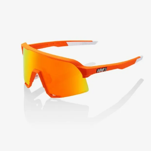 S3 Soft Tact Neon Orange/ Hiper Red Multilayer Mirror Lens + Clear Lens