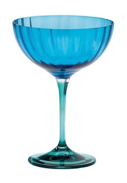 Jazzy Blue Cocktail Champagne glass