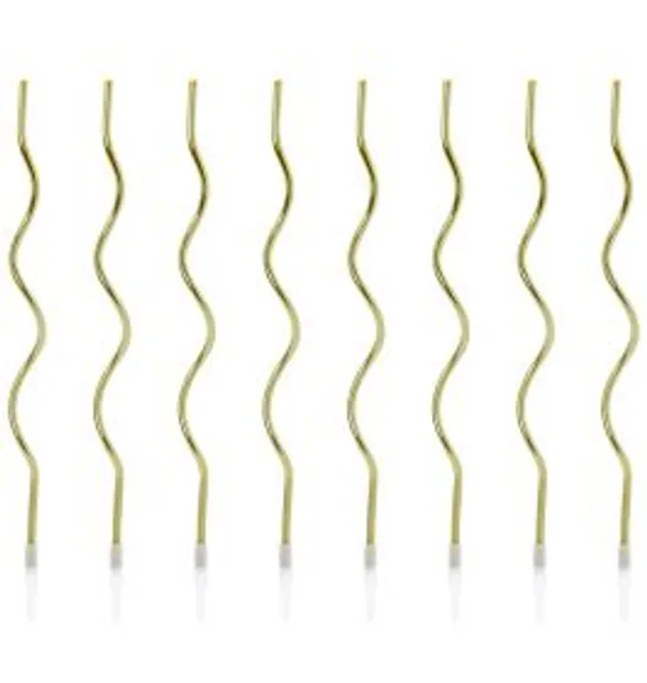 Verjaardagskaarsjes - Curl Gold pk/8