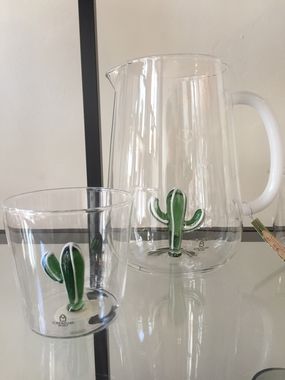 Karaf met cactus