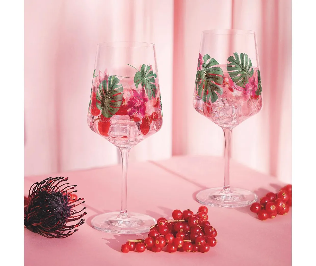 Set van 2 wijnglazen 'Sommersonnet' Sprizz Pink