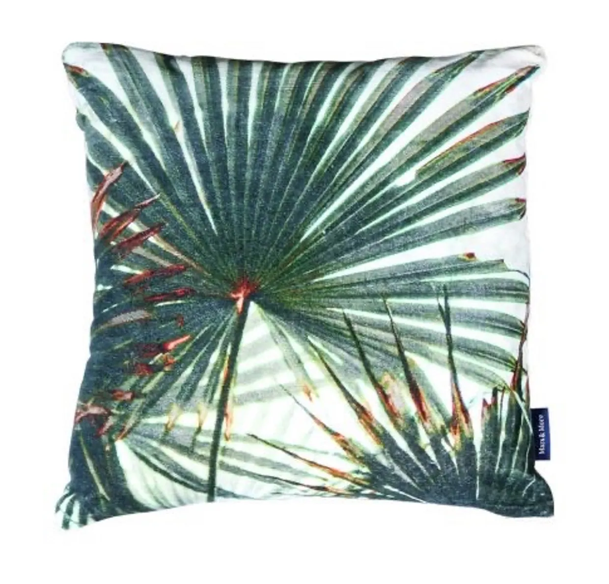 Kussen fluweel palmblad 45x45