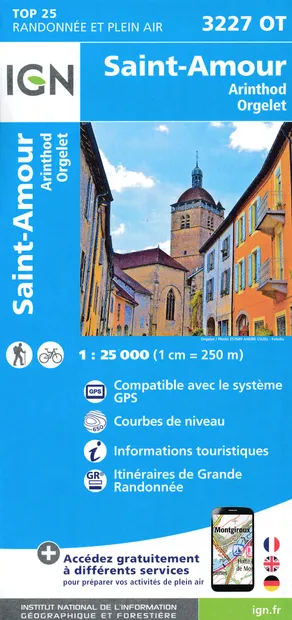 Wandelkaart - Topografische kaart 3227OT Saint Amour | IGN - Institut