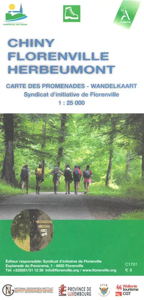 Wandelkaart Chiny - Florenville - Herbeumont | NGI - Nationaal Geograf