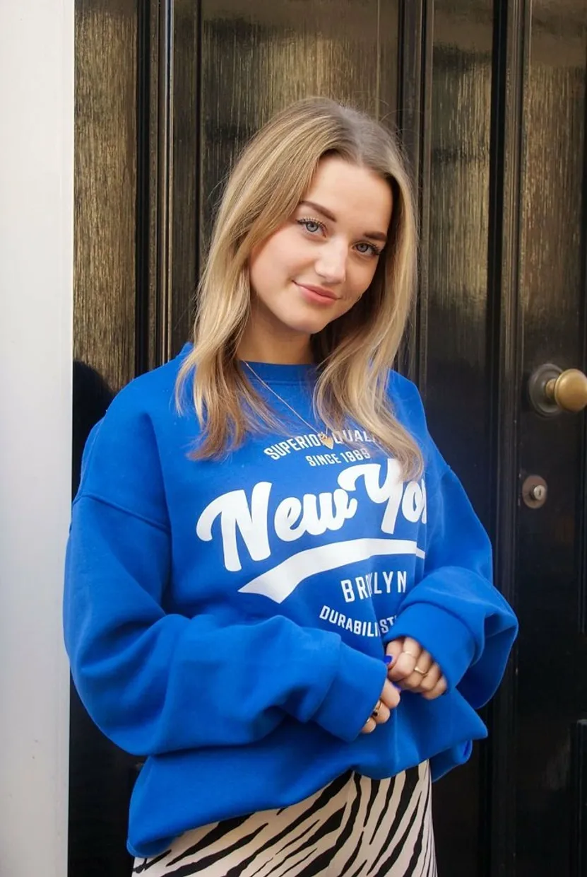New York sweater cobalt blue