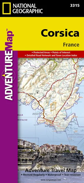 Wegenkaart - landkaart 3315 Adventure Map Corsica | National Geographi