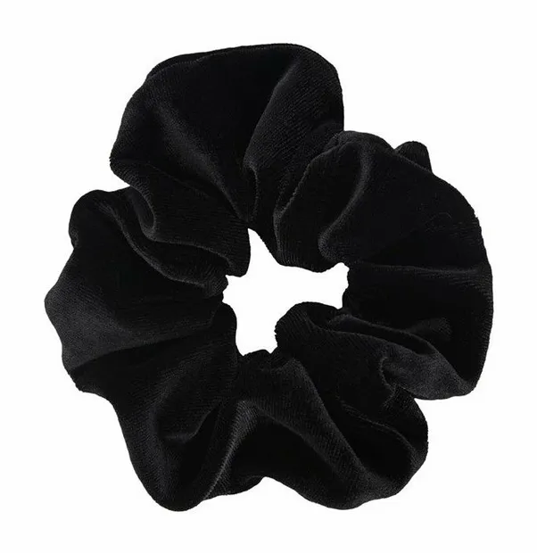 Roseline scrunchie black Zwart