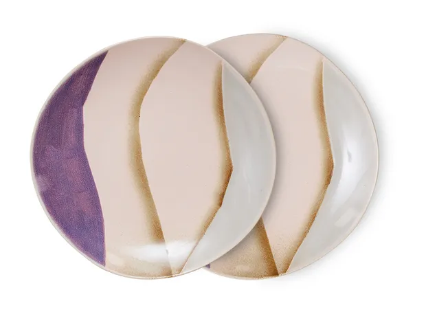 70s ceramics: side plates, valley (set of 2)