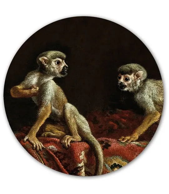 Magnetic Sticker - Two Little Monkeys