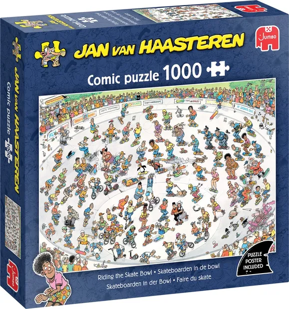 Puzzel - Jan van Haasteren: Skateboarden in de Bowl (1000)