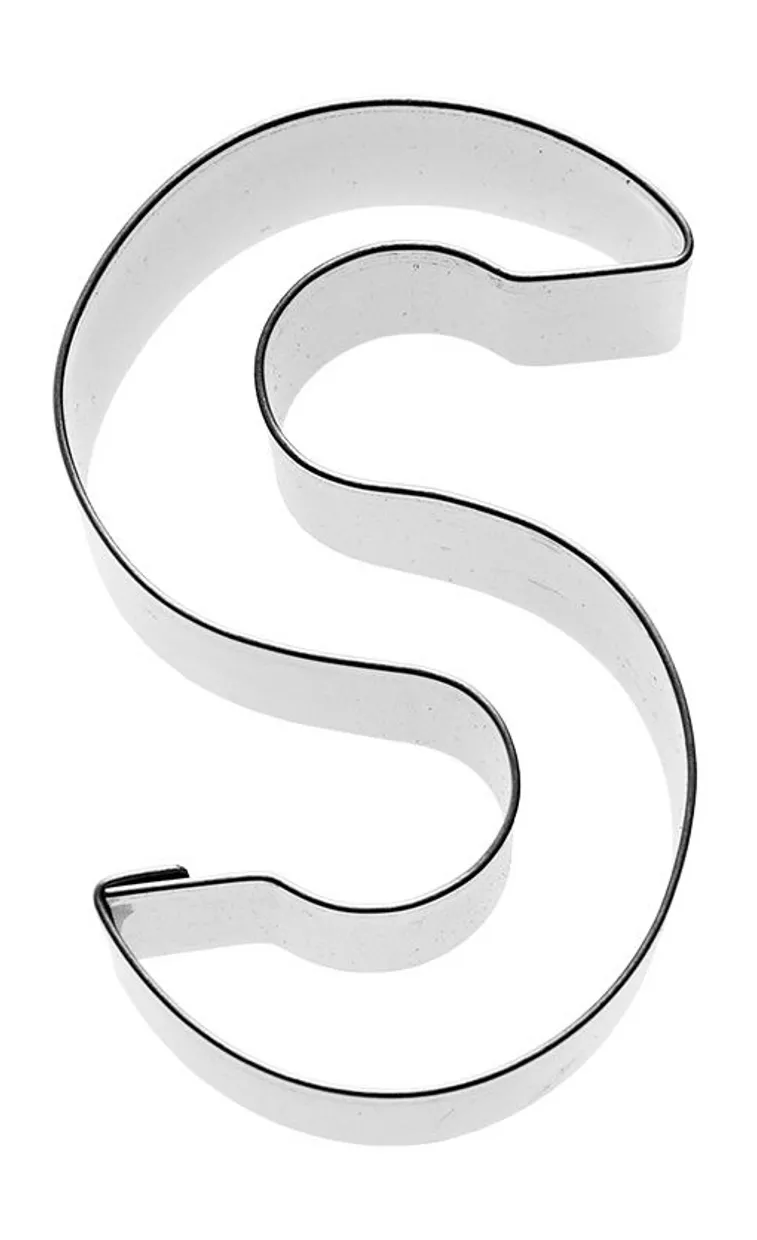 Uitsteekvorm Letter S 6 cm