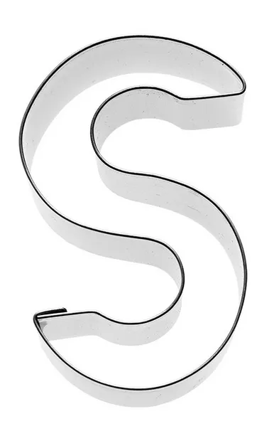Uitsteekvorm Letter S 6 cm