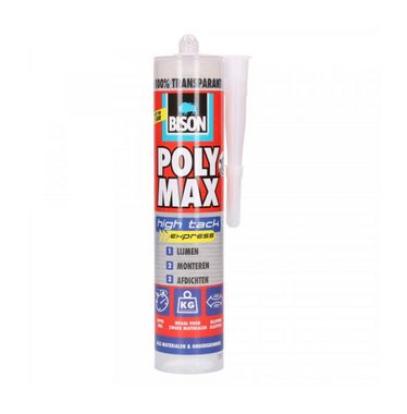 Polymax High Tack Transparant, koker 310ml