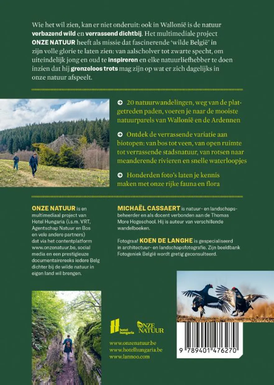 Wandelboek onze natuur Ardennen en Wallonië