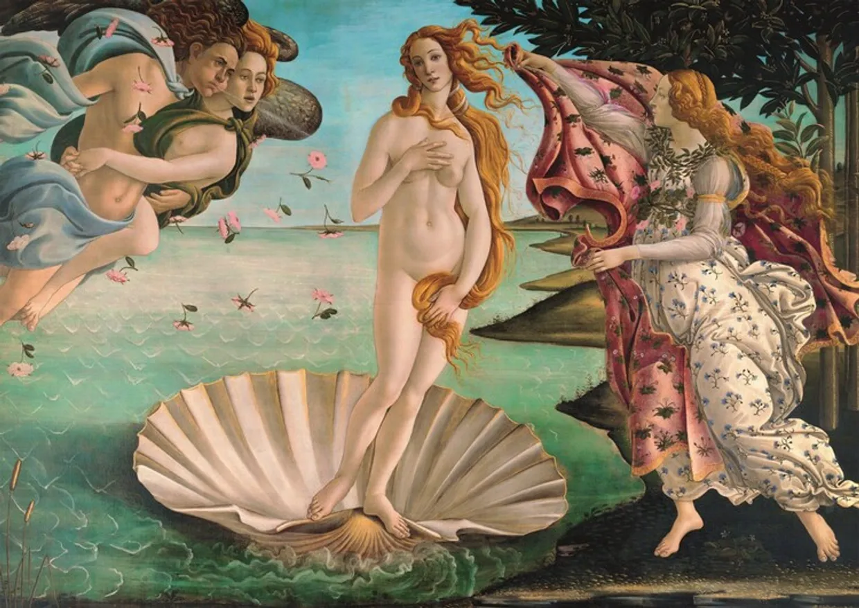 Puzzel: Birth of venus - Sandro Botticelli