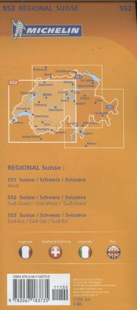 552 Suisse Sud-Ouest - Schweiz Süd-West - Svizzera Sud-Ovest