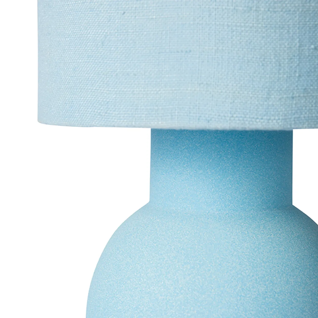 Ceramic lamp base ice blue