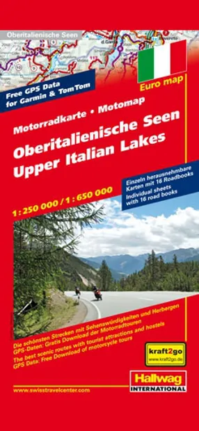 Wegenkaart - landkaart Motomap Motorkaart Noorditaliaanse meren - Lomb