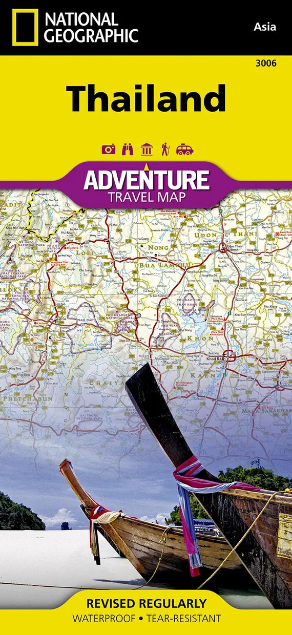 Wegenkaart - landkaart 3006 Adventure Map Thailand | National Geograph