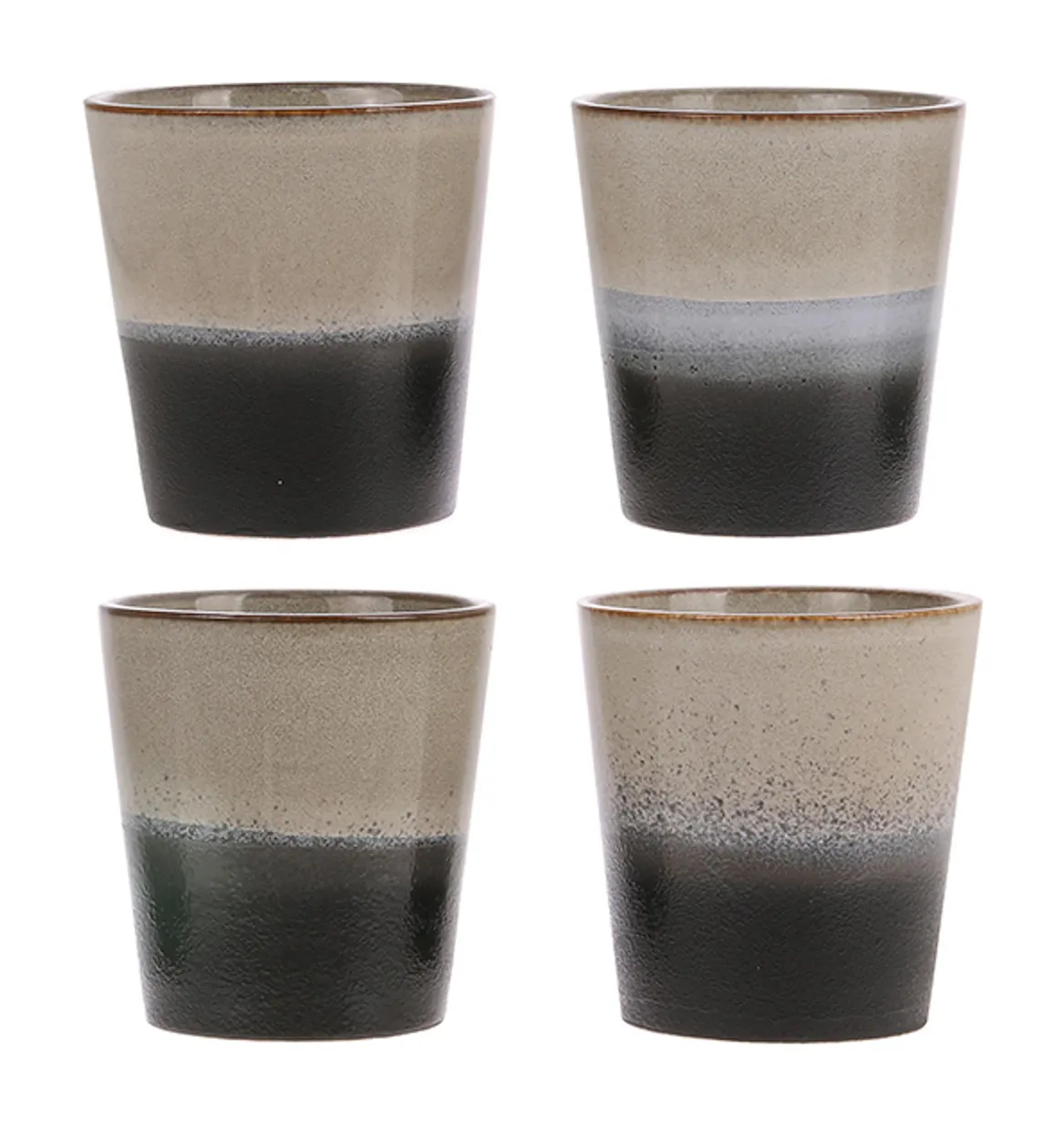 70s ceramics: coffee mug, rock