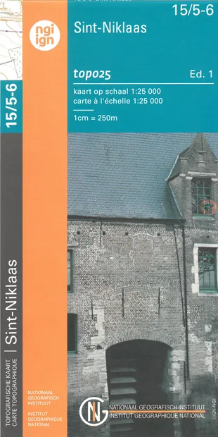 Wandelkaart - Topografische kaart 15/5-6 Topo25 Sint Niklaas - Temse -