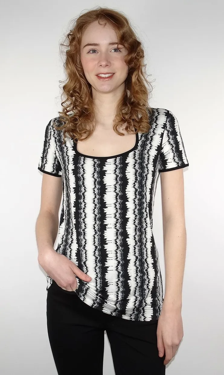 Contrast Top shade print