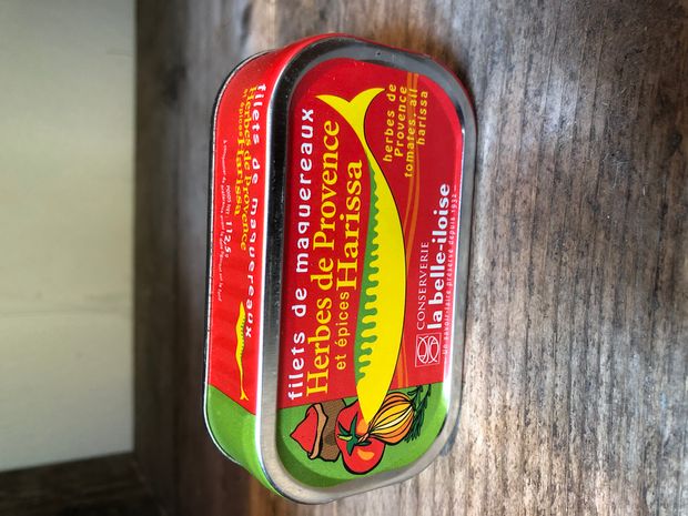 Makreel met harissa (pittige kruid)