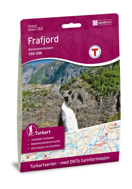 Wandelkaart 2541 Turkart Frafjord | Nordeca