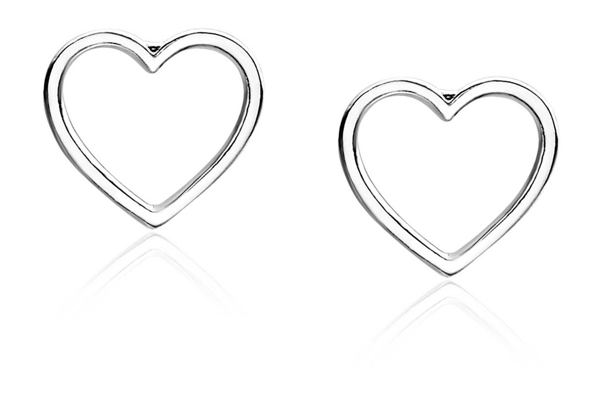 Zilveren oorknoppen hart ZIO1630