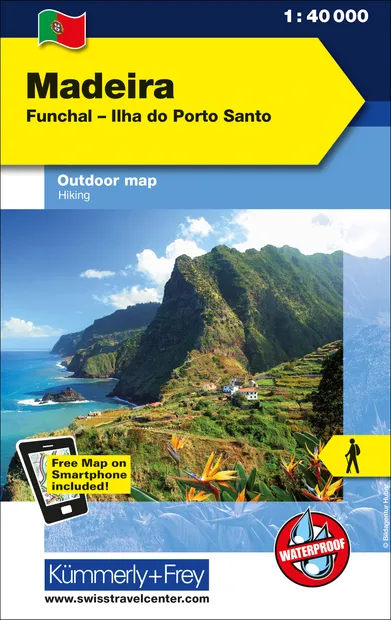 Wandelkaart Outdoorkarte Madeira - Funchal - Porto Santo | Kümmerly &