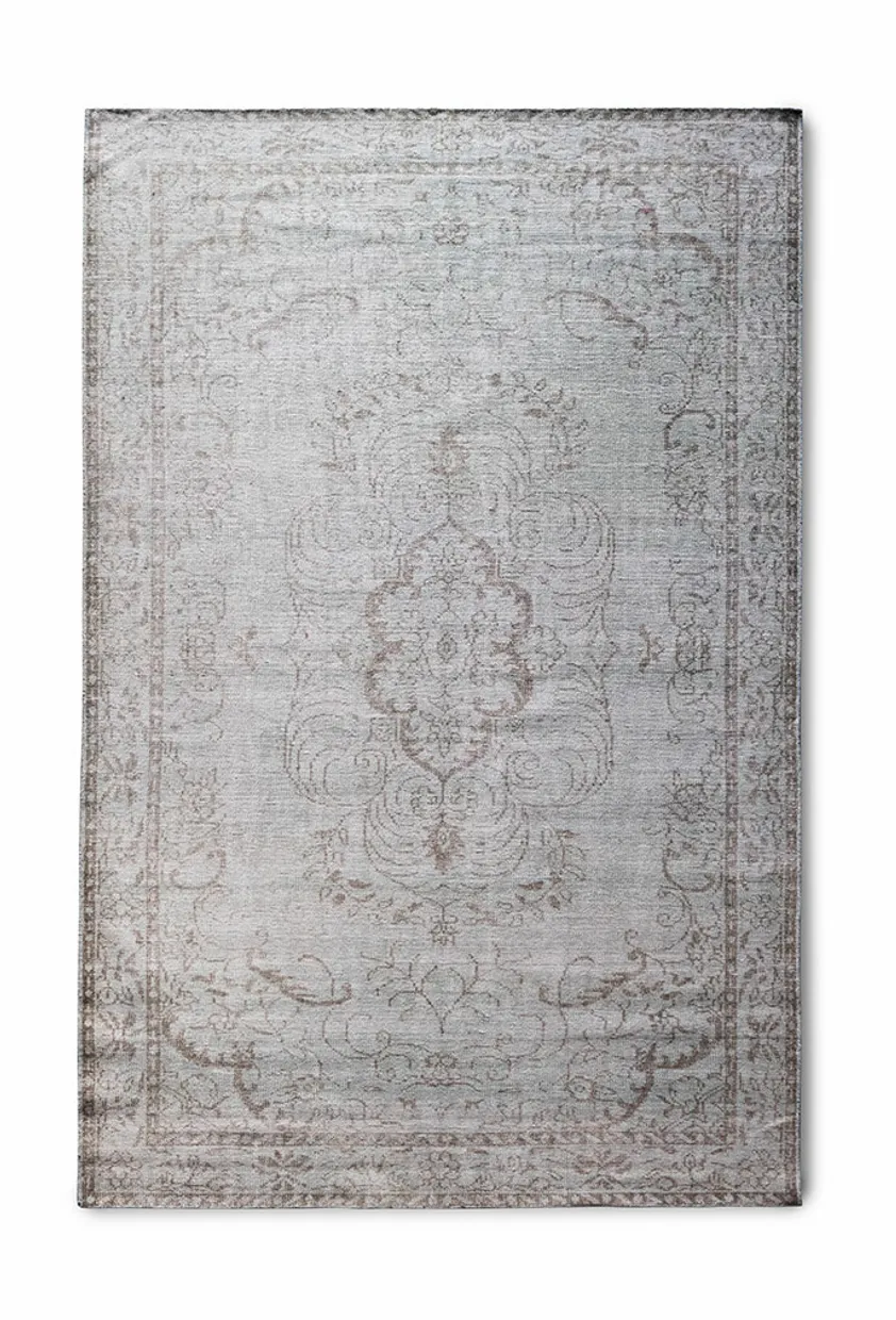 Wool knotted rug grey/green (180x280)