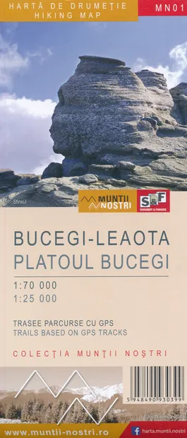 Wandelkaart MN01 Muntii Nostri Bucegi - Leaota - Platoul Bucegi | Schu