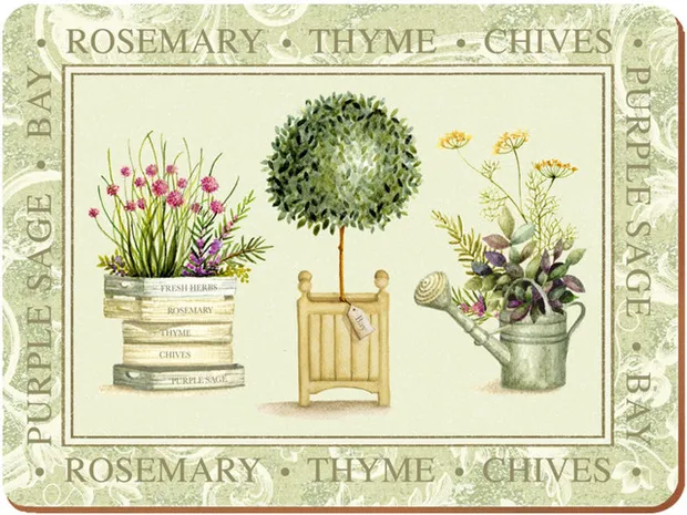 Placemats set van 4 Topiary